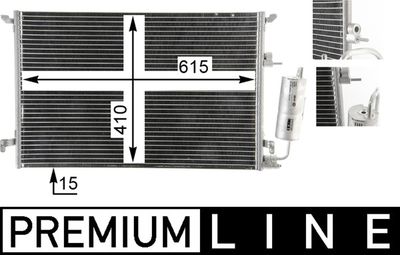 Condenser, air conditioning MAHLE AC 859 000P