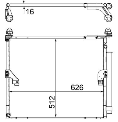 MAHLE AC 862 000S Condenser, air conditioning