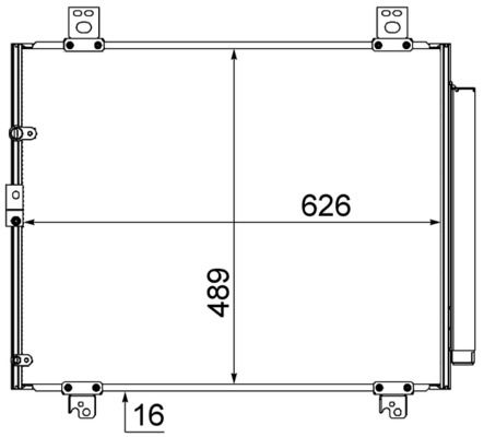 MAHLE AC 866 000S Condenser, air conditioning