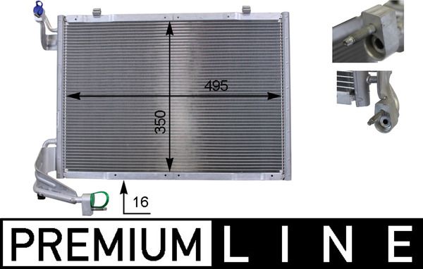 MAHLE AC 9 000P Condenser, air conditioning