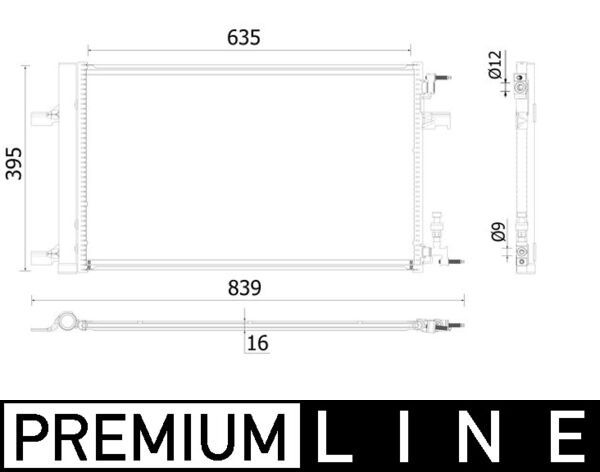 MAHLE AC 900 000P Condenser, air conditioning