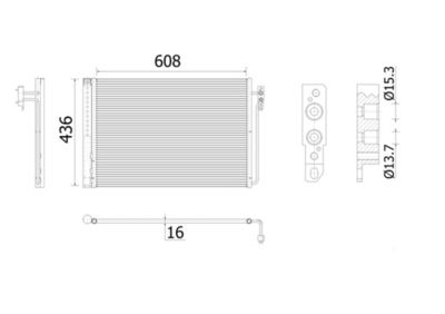 Condenser, air conditioning MAHLE AC 937 000S
