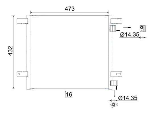 MAHLE AC 950 000S Condenser, air conditioning