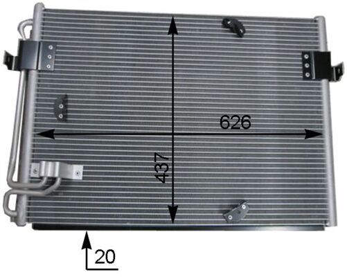 MAHLE AC 174 000S Condenser, air conditioning