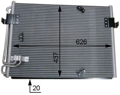 Condenser, air conditioning MAHLE AC 174 000S