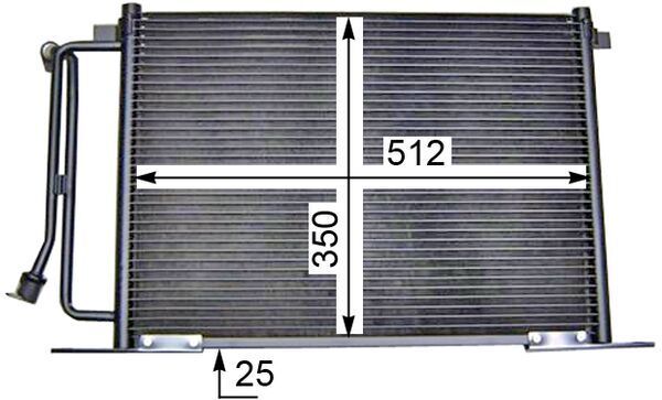 MAHLE AC 183 000S Condenser, air conditioning