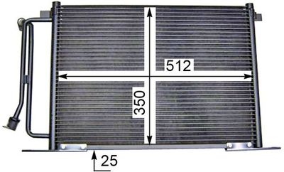 Condenser, air conditioning MAHLE AC 183 000S