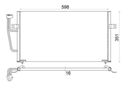 Condenser, air conditioning MAHLE AC 193 000S