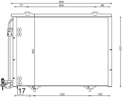 Condenser, air conditioning MAHLE AC 211 001S