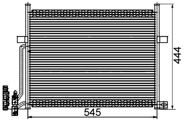 MAHLE AC 234 002S Condenser, air conditioning