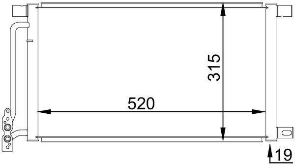 MAHLE AC 235 001S Condenser, air conditioning
