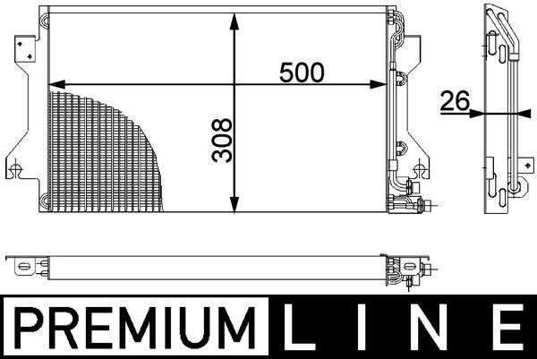 MAHLE AC 239 000P Condenser, air conditioning