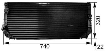 Condenser, air conditioning MAHLE AC 249 000S