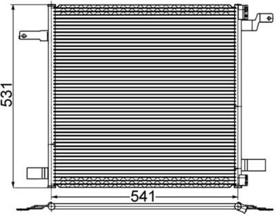 Condenser, air conditioning MAHLE AC 259 001S