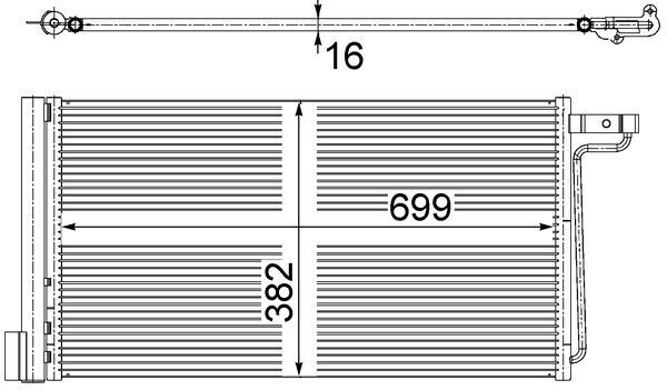 MAHLE AC 29 000S Condenser, air conditioning