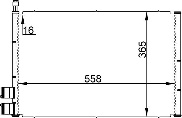 MAHLE AC 298 000S Condenser, air conditioning
