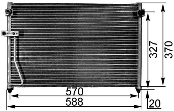 MAHLE AC 301 000S Condenser, air conditioning