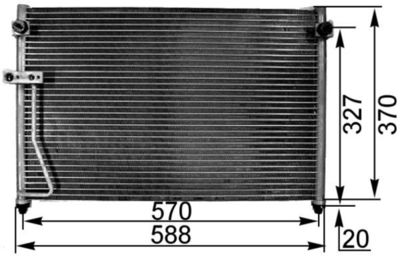 Condenser, air conditioning MAHLE AC 301 000S