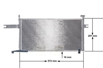 Condenser, air conditioning MAHLE AC 319 000S