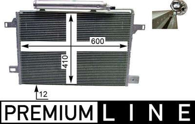 Condenser, air conditioning MAHLE AC 369 000P