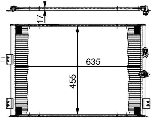 MAHLE AC 382 000S Condenser, air conditioning