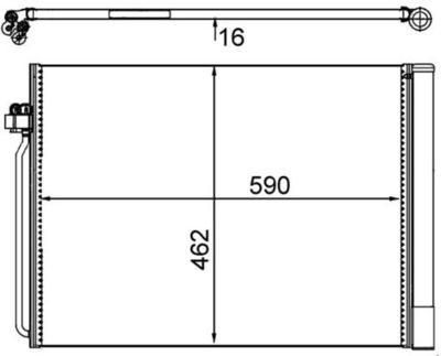 Condenser, air conditioning MAHLE AC 405 000S