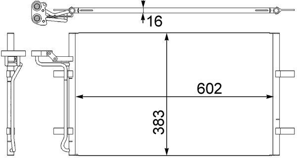 MAHLE AC 410 001S Condenser, air conditioning