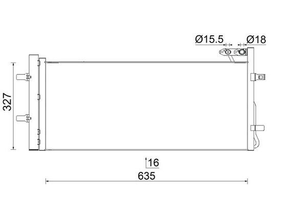MAHLE AC 42 000S Condenser, air conditioning