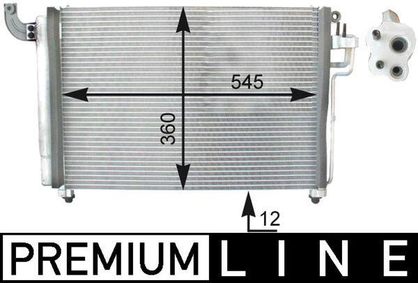 MAHLE AC 434 000P Condenser, air conditioning