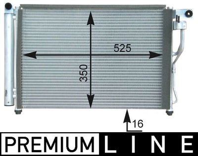 Condenser, air conditioning MAHLE AC 439 000P