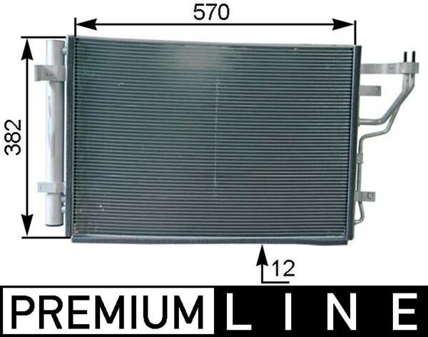 MAHLE AC 442 000P Condenser, air conditioning