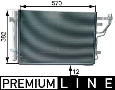 Condenser, air conditioning MAHLE AC 442 000P