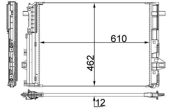 MAHLE AC 446 000S Condenser, air conditioning