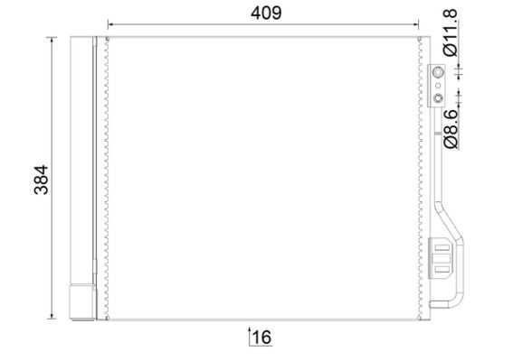 MAHLE AC 488 000S Condenser, air conditioning