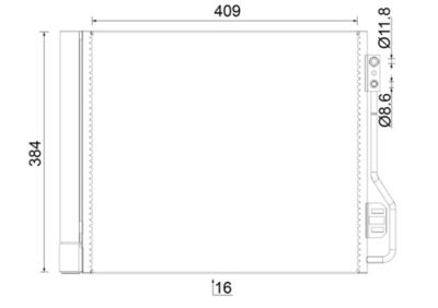 Condenser, air conditioning MAHLE AC 488 000S