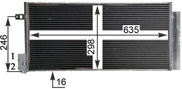 MAHLE AC 505 001S Condenser, air conditioning