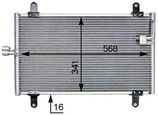 MAHLE AC 514 000S Condenser, air conditioning