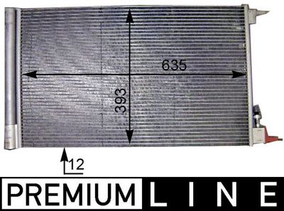 Condenser, air conditioning MAHLE AC 552 000P