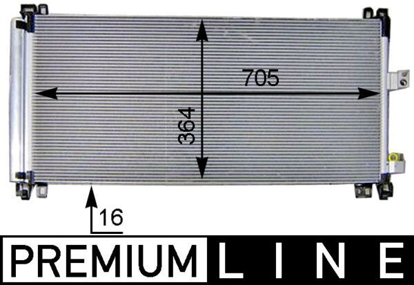 MAHLE AC 597 000P Condenser, air conditioning
