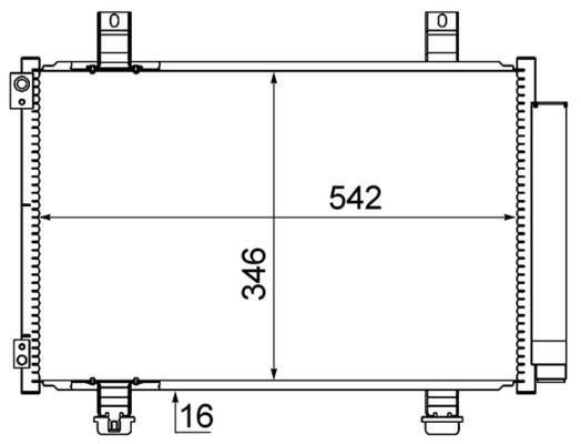 MAHLE AC 611 000S Condenser, air conditioning