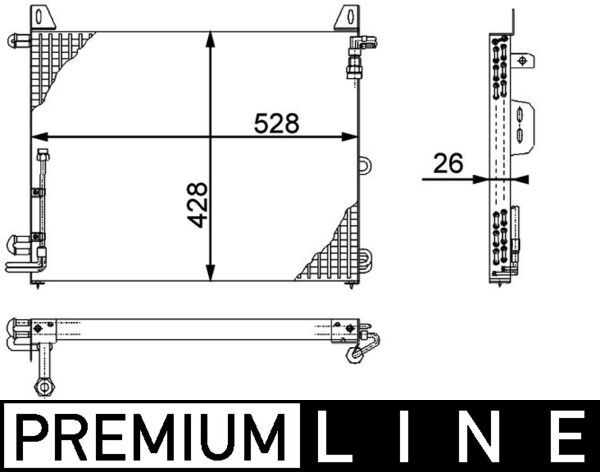 MAHLE AC 656 000P Condenser, air conditioning