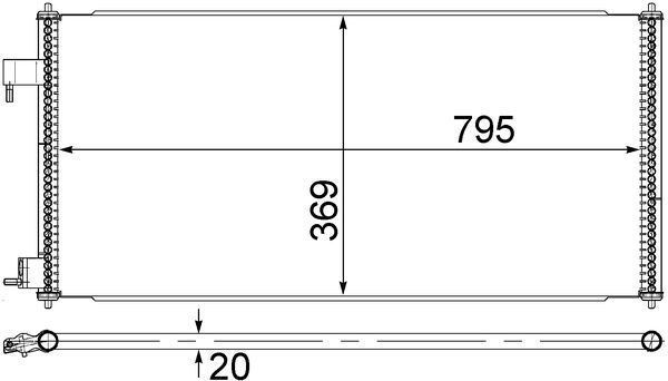 MAHLE AC 689 000S Condenser, air conditioning