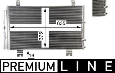 Condenser, air conditioning MAHLE AC 69 000P