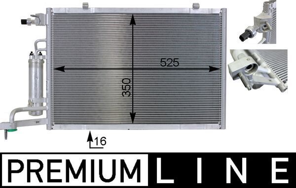 MAHLE AC 7 000P Condenser, air conditioning