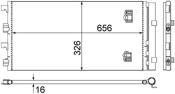 MAHLE AC 724 000S Condenser, air conditioning