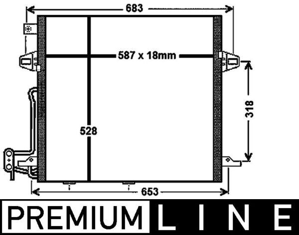 MAHLE AC 756 000P Condenser, air conditioning