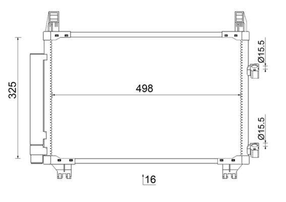 MAHLE AC 793 000S Condenser, air conditioning