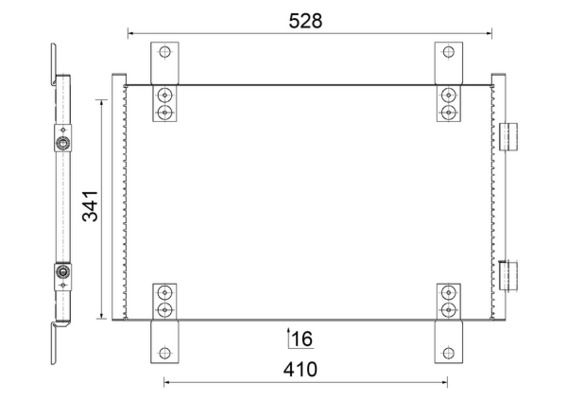 MAHLE AC 816 000S Condenser, air conditioning