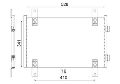 Condenser, air conditioning MAHLE AC 816 000S