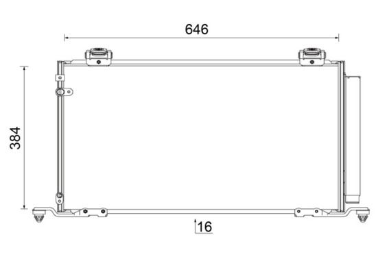 MAHLE AC 823 000S Condenser, air conditioning